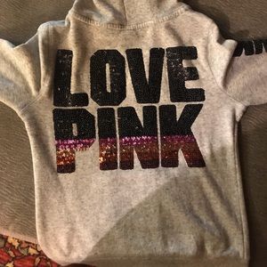 Size Medium VS Zip-Up Hoodie With Sequence